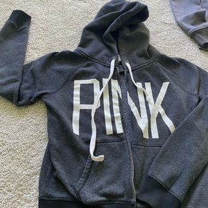 Pink zip up hoodie